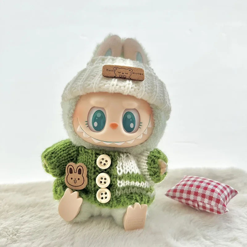 Labubu 3.0 Outfit – Cute Bear Sweater + Hat (Energy Series Ropa)