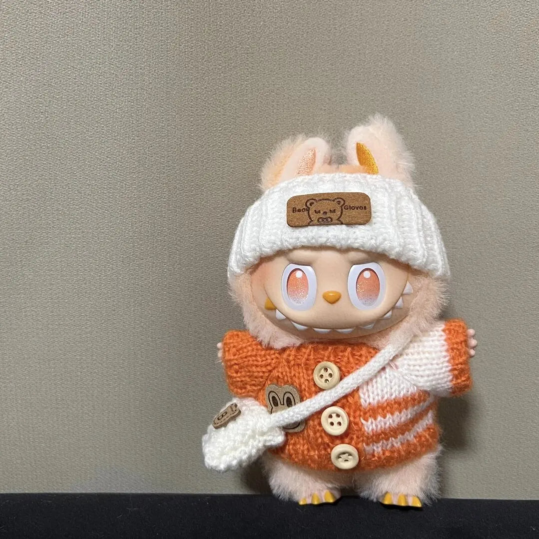 Labubu 3.0 Outfit – Cute Bear Sweater + Hat (Energy Series Ropa)