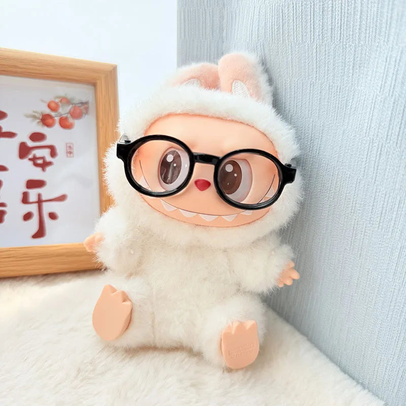 Labubu Doll Glasses – 6.5cm Transparent Sunglasses EXO Plush