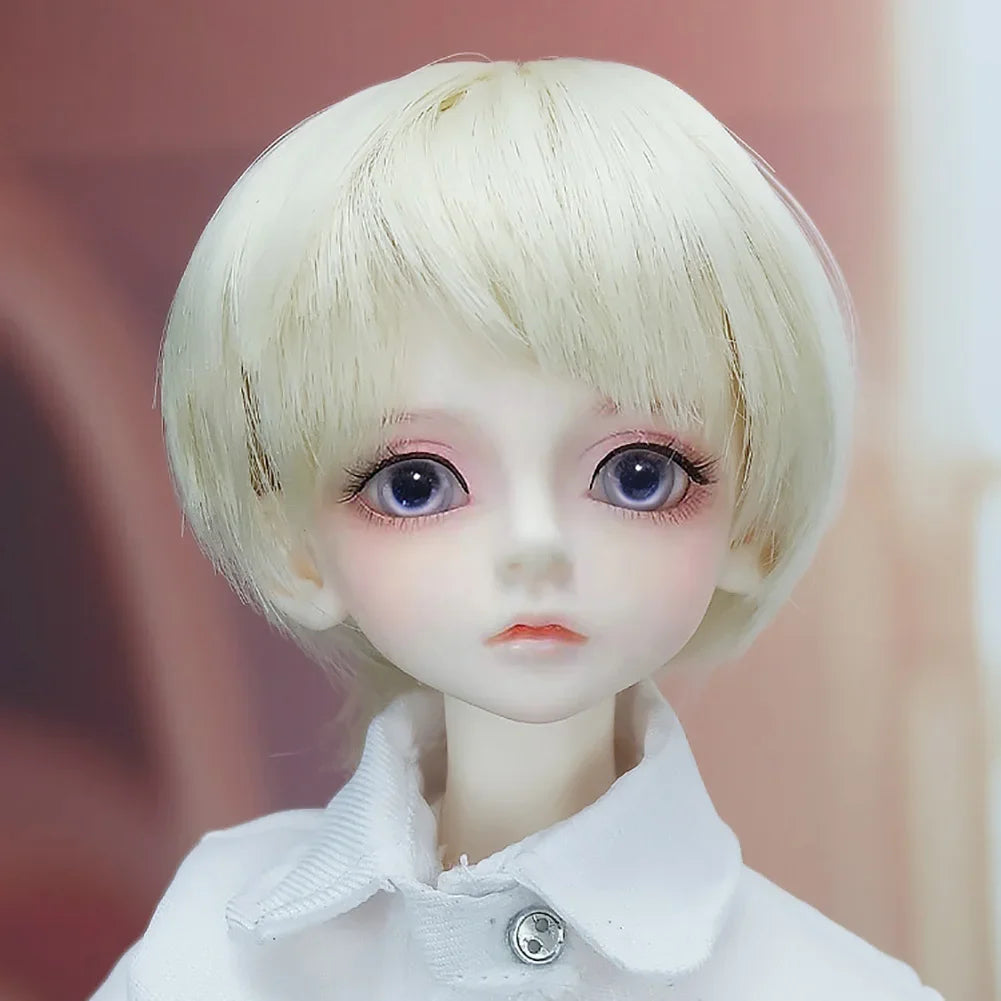 Labubu Doll Wig – Soft High-Temp Fiber Hair for 15–23cm BJD Dolls