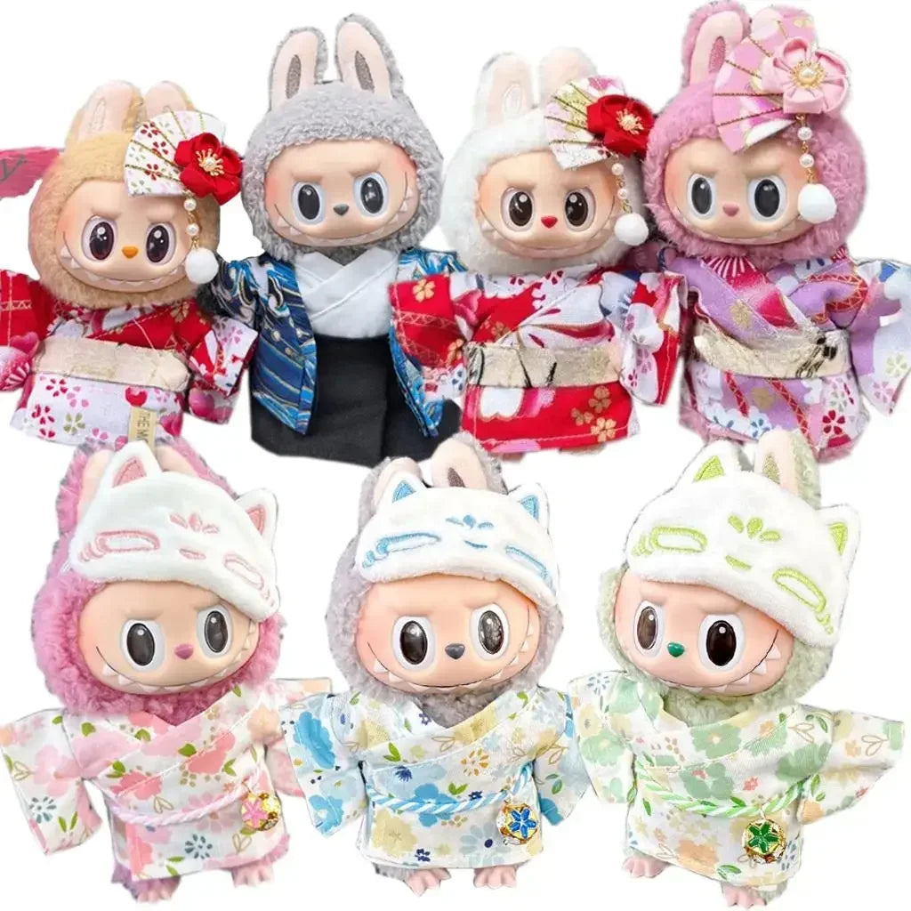 Labubu Summer Kimono – 15/17cm Gentle Light Style Doll Outfit
