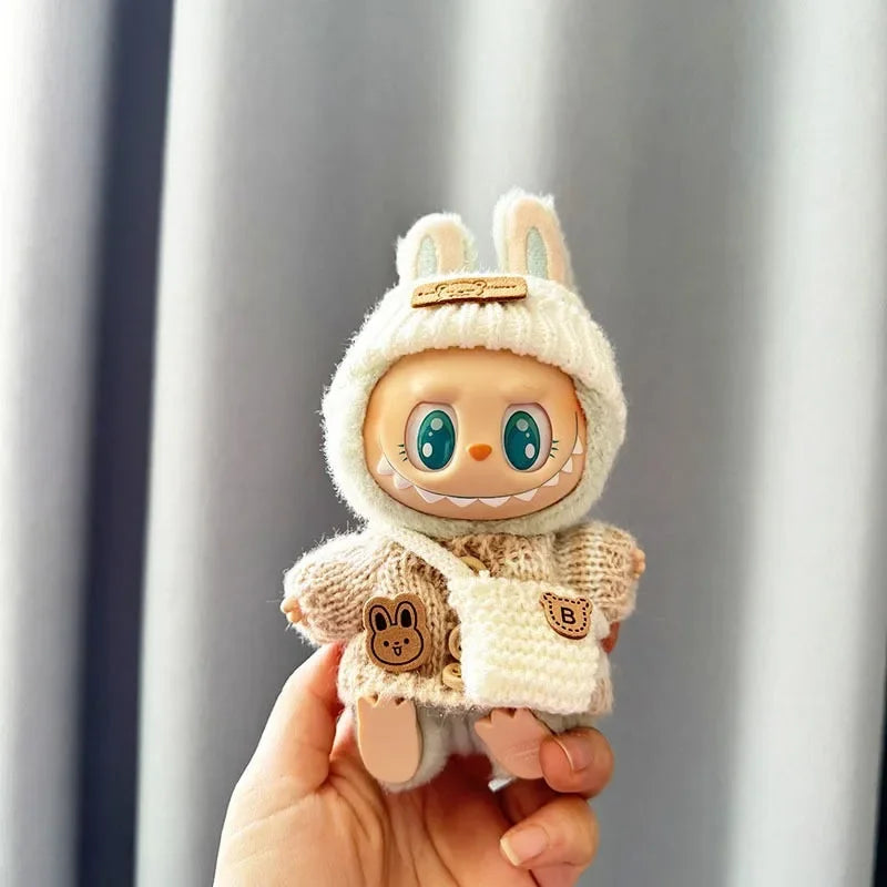 Labubu 3.0 Outfit – Cute Bear Sweater + Hat (Energy Series Ropa)
