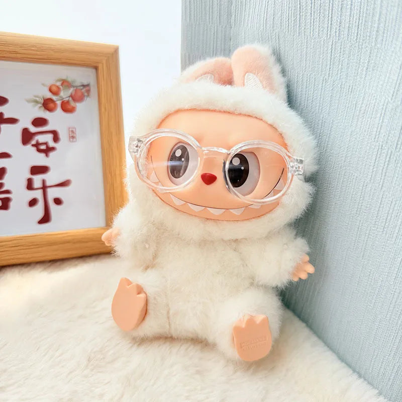 Labubu Doll Glasses – 6.5cm Transparent Sunglasses EXO Plush