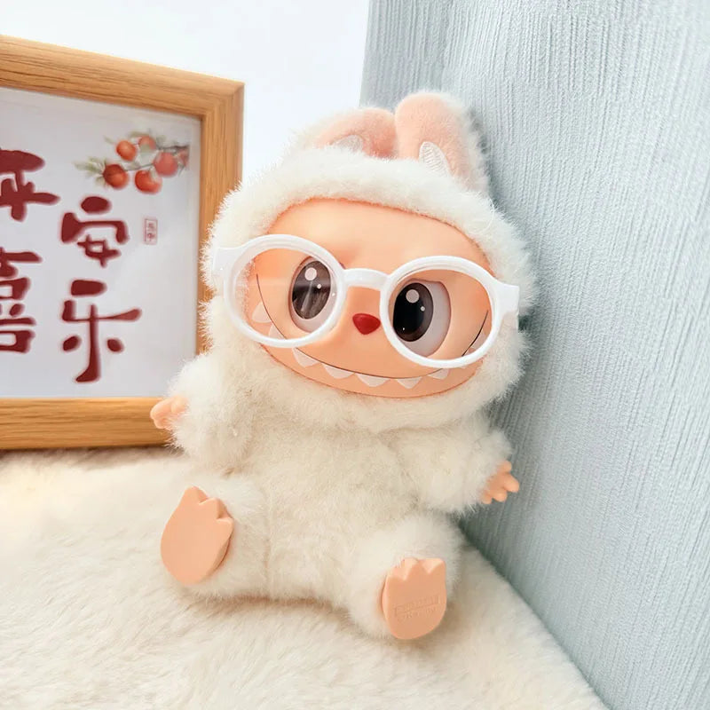 Labubu Doll Glasses – 6.5cm Transparent Sunglasses EXO Plush