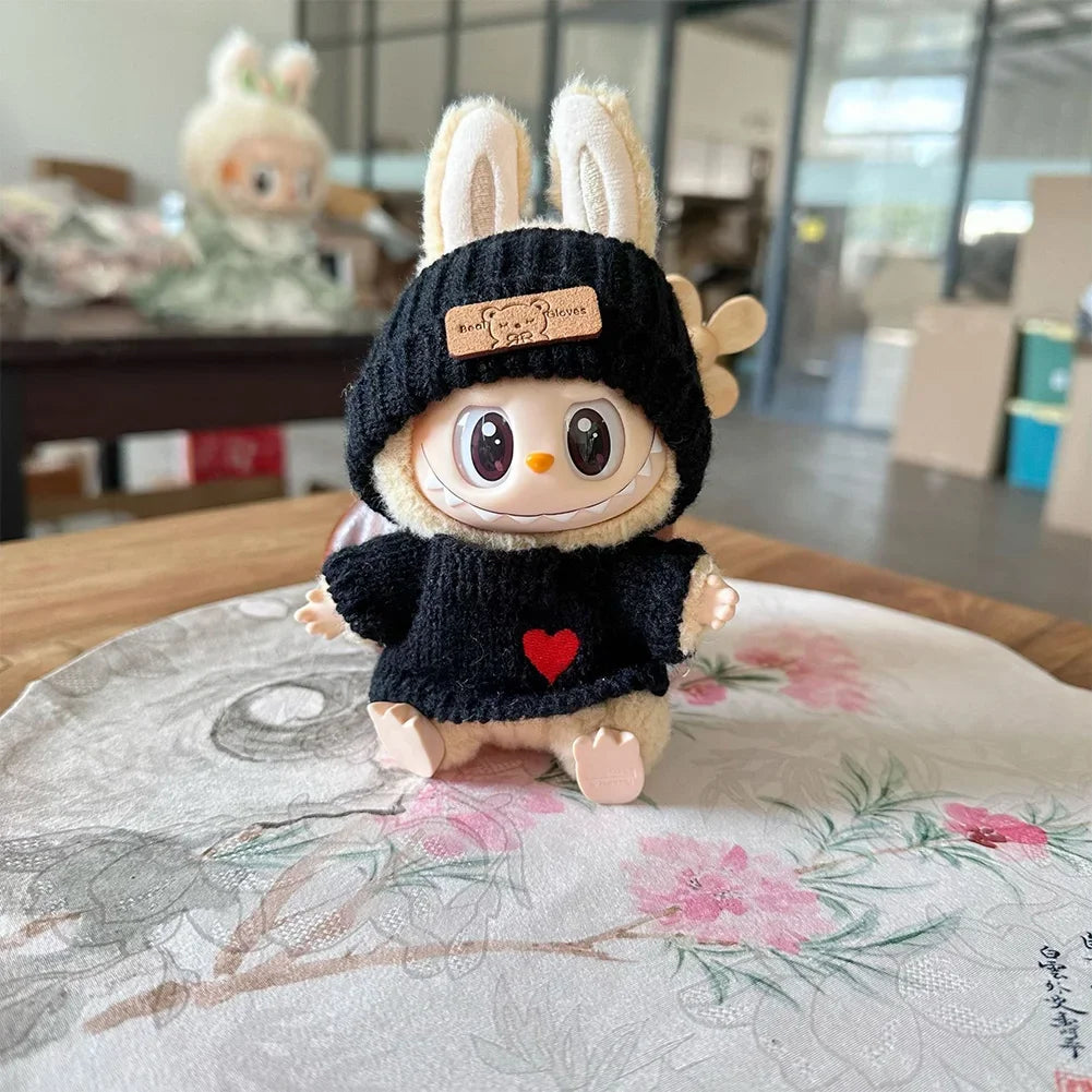 Labubu 3.0 Outfit – Cute Bear Sweater + Hat (Energy Series Ropa)
