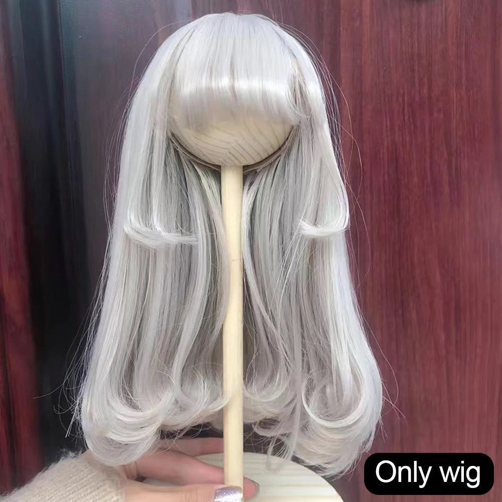 Labubu Doll Wig – Soft High-Temp Fiber Hair for 15–23cm BJD Dolls