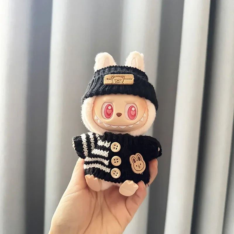 Labubu 3.0 Outfit – Cute Bear Sweater + Hat (Energy Series Ropa)