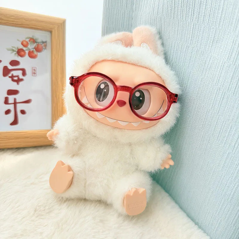 Labubu Doll Glasses – 6.5cm Transparent Sunglasses EXO Plush