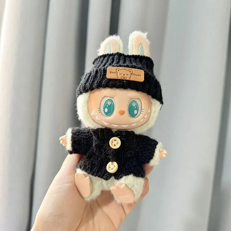 Labubu 3.0 Outfit – Cute Bear Sweater + Hat (Energy Series Ropa)