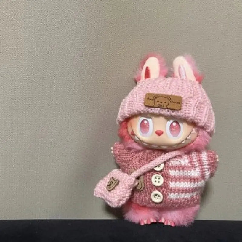 Labubu 3.0 Outfit – Cute Bear Sweater + Hat (Energy Series Ropa)