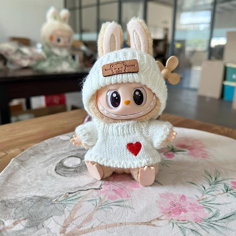 Labubu 3.0 Outfit – Cute Bear Sweater + Hat (Energy Series Ropa)