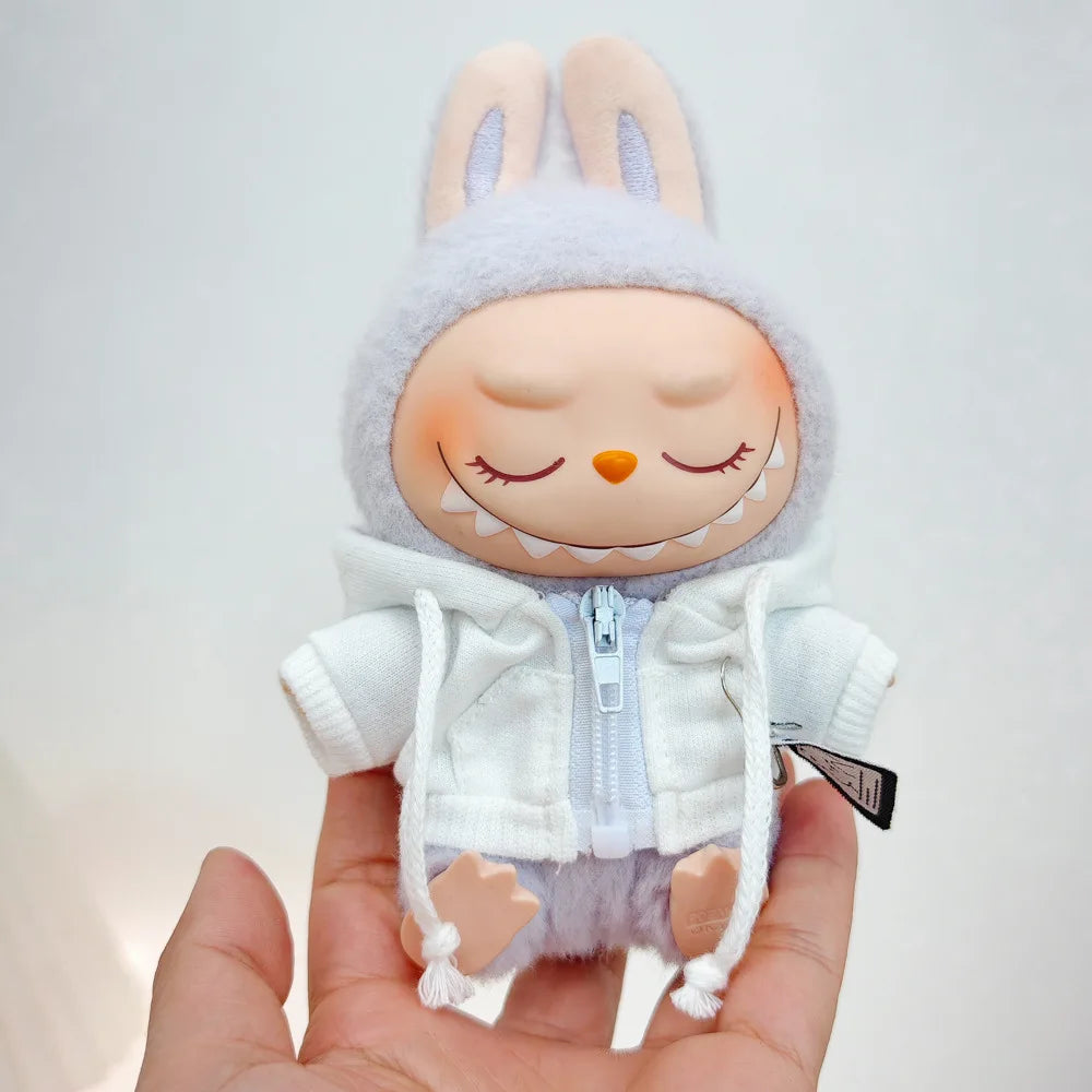 Labubu Doll Clothing Academy Cool Shadow Uniform Set 17cm Plush Doll Clothing Accessories Labubu I II Idol Doll Sitting Party