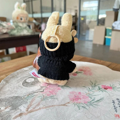 Labubu Doll Clothes – Fashion Sweater & Hat for 15–17cm Sitting Dolls