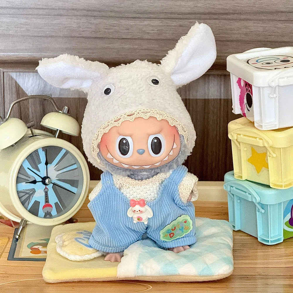 Labubu Mini Doll Clothes – 17cm Training & Party Outfit Set