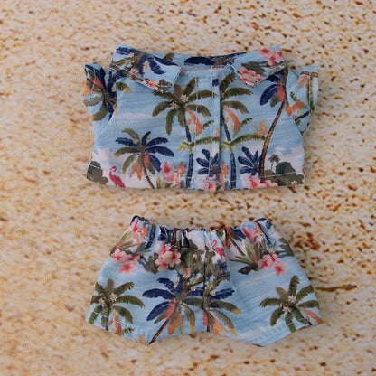 Labubu Doll Clothes – Summer Beach Set for 15/17cm Vinyl Dolls