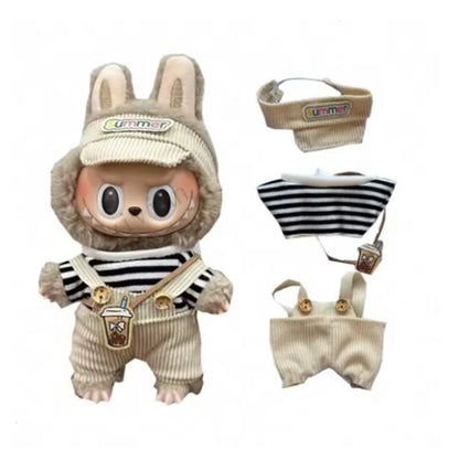 Labubu Mini Doll Clothes – 17cm Training & Party Outfit Set