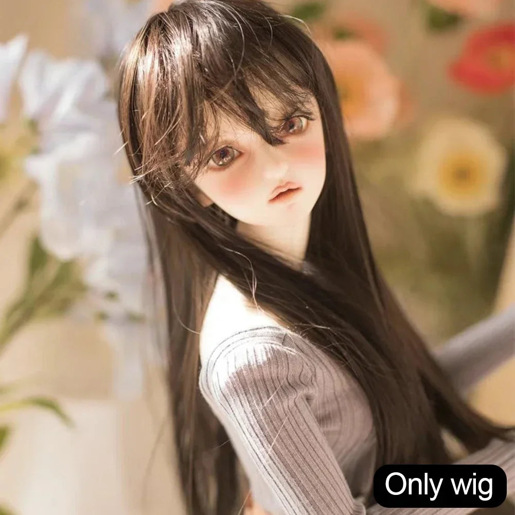 Labubu Doll Wig – Soft High-Temp Fiber Hair for 15–23cm BJD Dolls