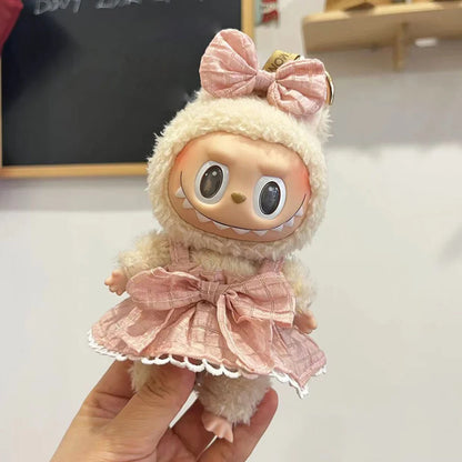 Labubu Kpop Outfit – 17cm Mini Doll Macaron Clothing Gift Set