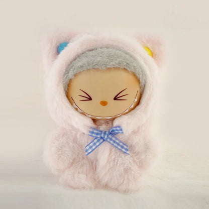 Labubu Shark Onesie – Kawaii Outfit for V1/V2 Mini Plush Dolls