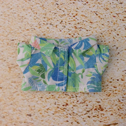 Labubu Doll Clothes – Summer Beach Set for 15/17cm Vinyl Dolls