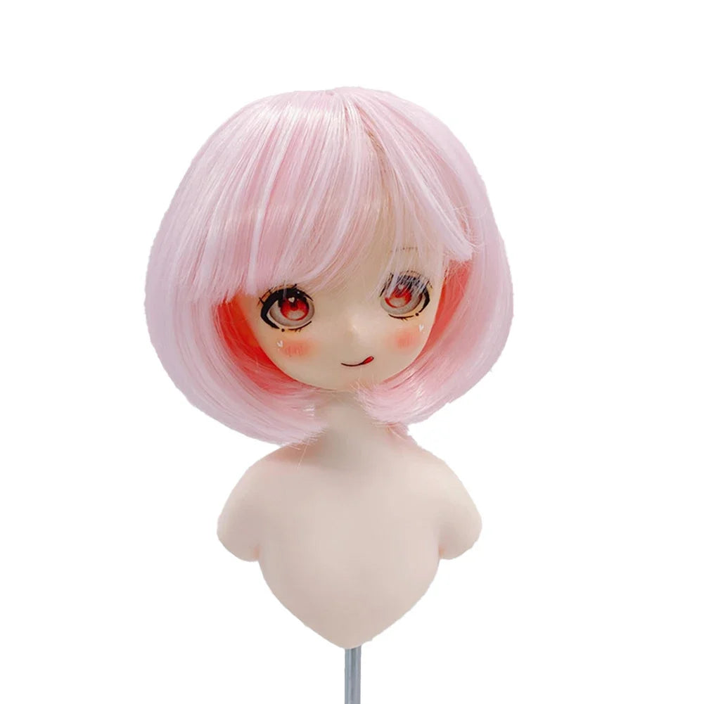 Labubu Doll Wig – Soft High-Temp Fiber Hair for 15–23cm BJD Dolls