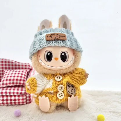 Labubu 3.0 Outfit – Cute Bear Sweater + Hat (Energy Series Ropa)