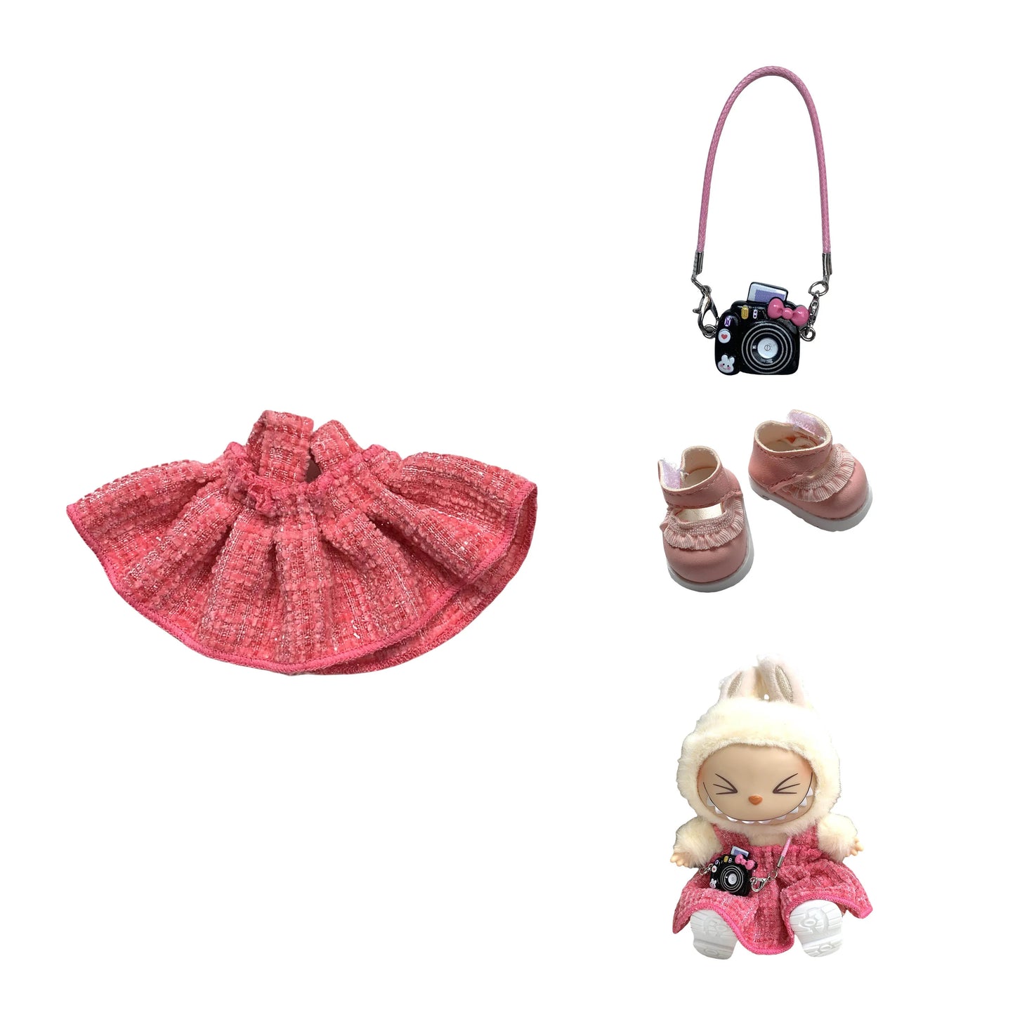 Labubu Doll Skirt Outfit – Kpop Idol Clothes V1/V2