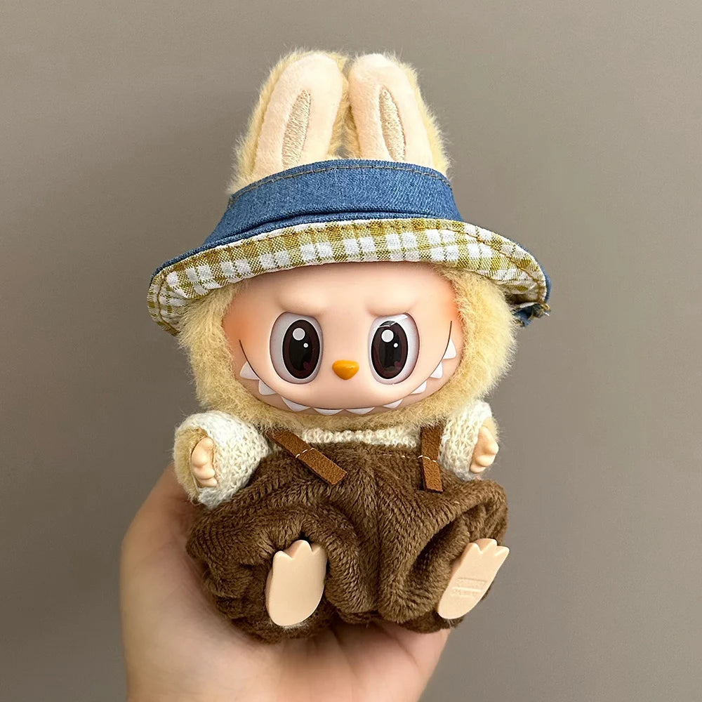 Labubu Mini Doll Clothes – 17cm Training & Party Outfit Set
