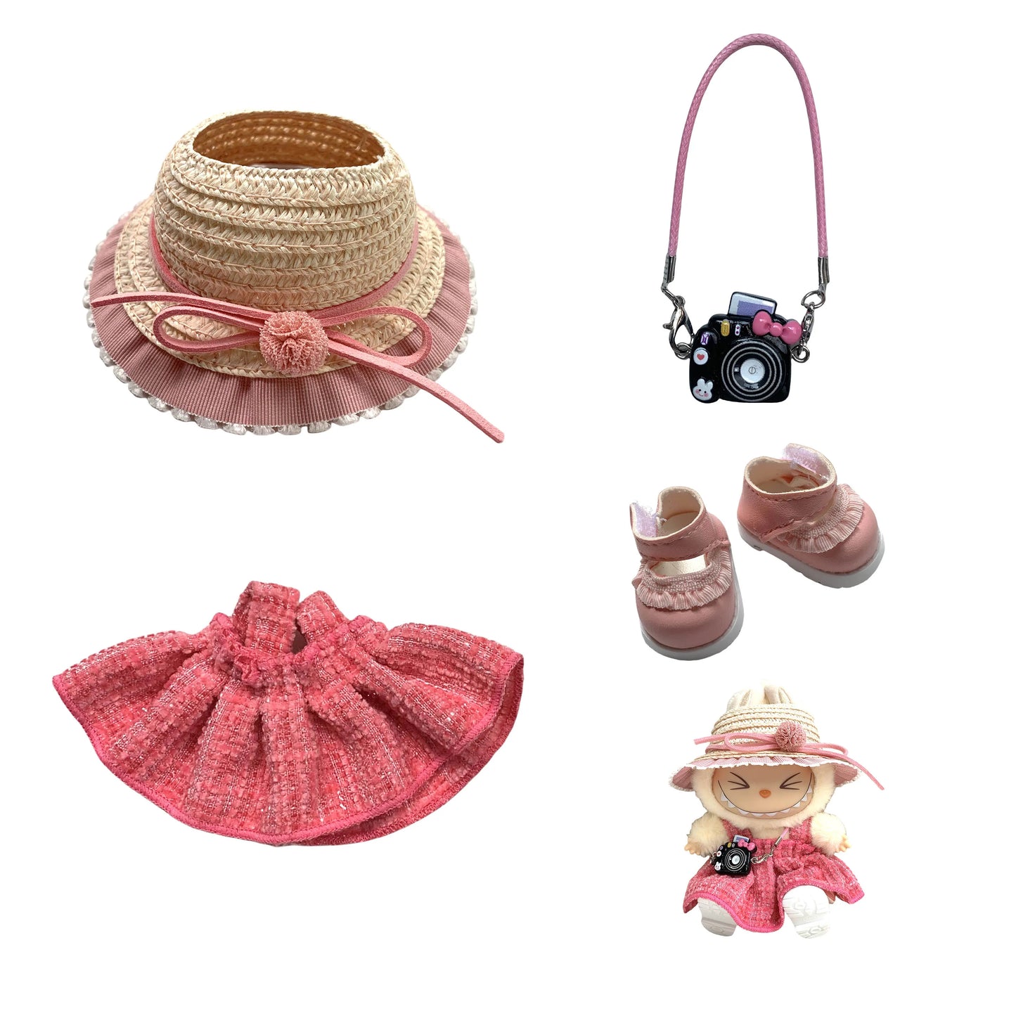 Labubu Doll Skirt Outfit – Kpop Idol Clothes V1/V2
