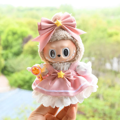 Labubu Kpop Outfit – 17cm Mini Doll Macaron Clothing Gift Set