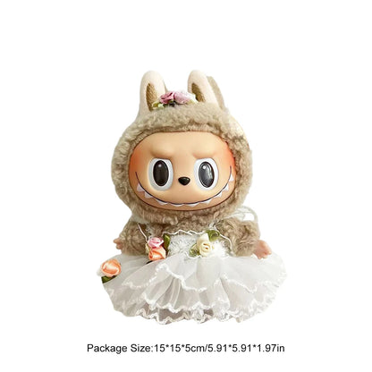 Labubu Kpop Outfit – 17cm Mini Doll Macaron Clothing Gift Set
