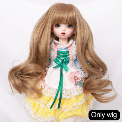 Labubu Doll Wig – Soft High-Temp Fiber Hair for 15–23cm BJD Dolls
