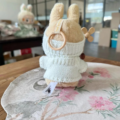 Labubu Doll Clothes – Fashion Sweater & Hat for 15–17cm Sitting Dolls