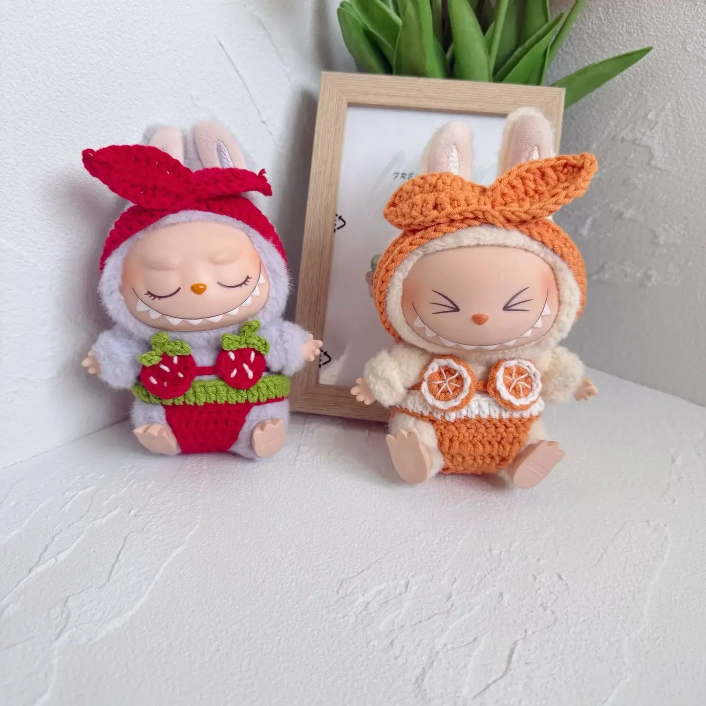 Labubu Doll Clothes – Summer Beach Set for 15/17cm Vinyl Dolls