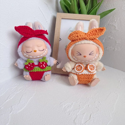 Labubu Doll Clothes – Summer Beach Set for 15/17cm Vinyl Dolls