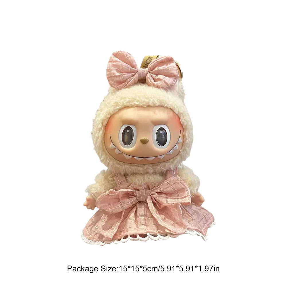 Labubu Kpop Outfit – 17cm Mini Doll Macaron Clothing Gift Set