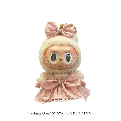 Labubu Kpop Outfit – 17cm Mini Doll Macaron Clothing Gift Set
