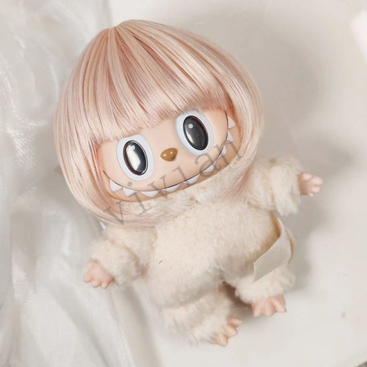 Labubu Doll Wig – High Temp Fiber Hair for 22–23cm Head BJD