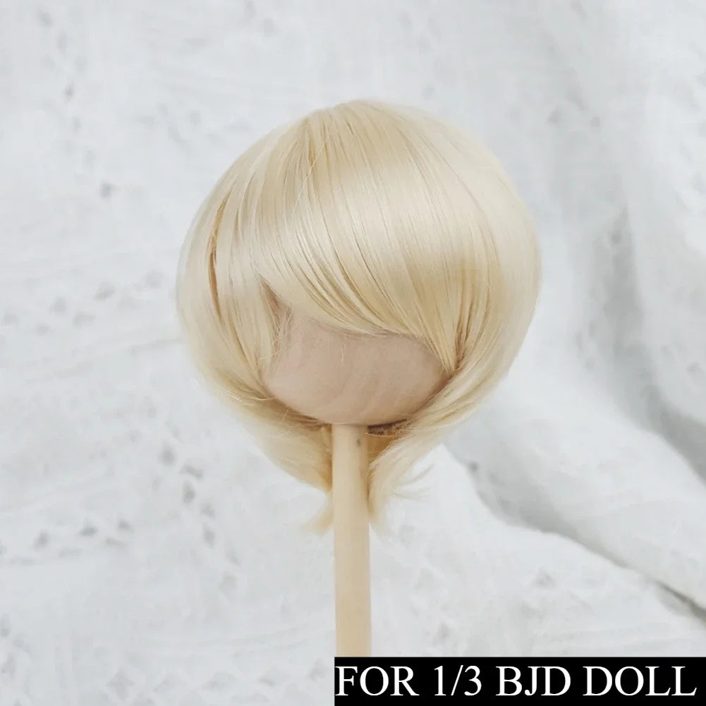 Labubu Doll Wig – Soft High-Temp Fiber Hair for 15–23cm BJD Dolls