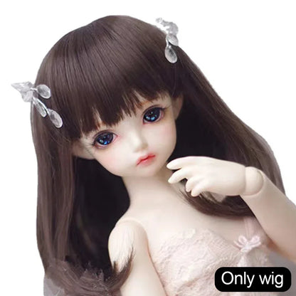 Labubu Doll Wig – Soft High-Temp Fiber Hair for 15–23cm BJD Dolls