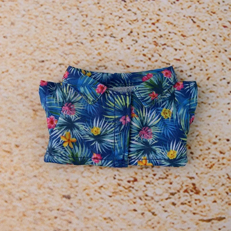 Labubu Doll Clothes – Summer Beach Set for 15/17cm Vinyl Dolls